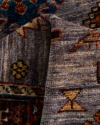 Serapi, One-of-a-Kind Hand-Knotted Runner Rug  - Purple, 2' 8" x 11' 7"