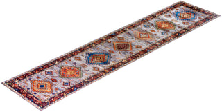 Serapi, One-of-a-Kind Hand-Knotted Runner Rug  - Purple, 2' 8" x 11' 7"