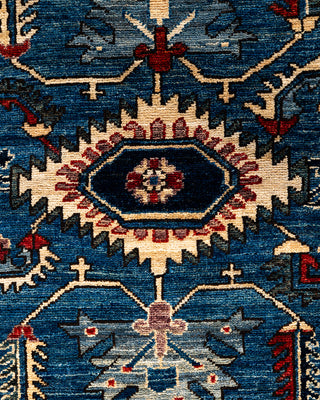 Serapi, One-of-a-Kind Hand-Knotted Runner Rug  - Light Blue, 2' 7" x 9' 6"