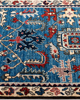 Serapi, One-of-a-Kind Hand-Knotted Runner Rug  - Light Blue, 2' 7" x 9' 6"