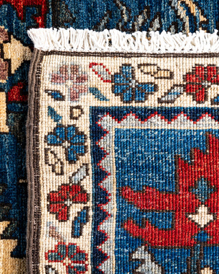 Serapi, One-of-a-Kind Hand-Knotted Runner Rug  - Light Blue, 2' 7" x 9' 6"