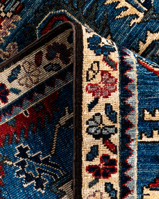 Serapi, One-of-a-Kind Hand-Knotted Runner Rug  - Light Blue, 2' 7" x 9' 6"