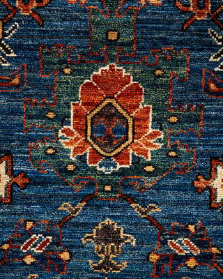 Serapi, One-of-a-Kind Hand-Knotted Runner Rug  - Blue, 2' 8" x 13' 8"