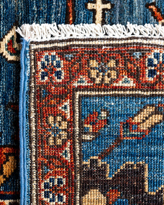 Serapi, One-of-a-Kind Hand-Knotted Runner Rug  - Blue, 2' 8" x 13' 8"