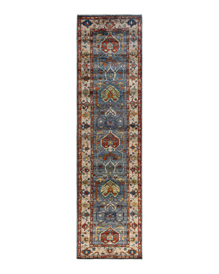Serapi, One-of-a-Kind Hand-Knotted Runner Rug  - Gray, 2' 9" x 10' 2"