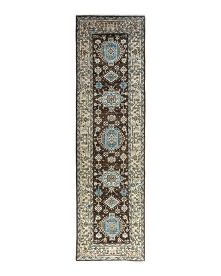 Serapi, One-of-a-Kind Hand-Knotted Runner Rug  - Brown, 2' 9" x 9' 9"