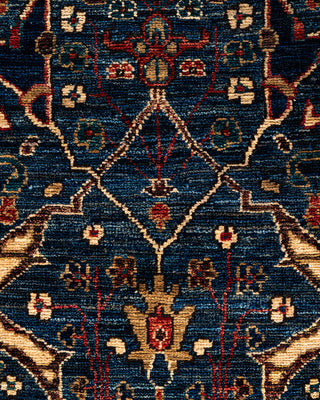 Serapi, One-of-a-Kind Hand-Knotted Runner Rug  - Blue, 2' 8" x 10' 4"