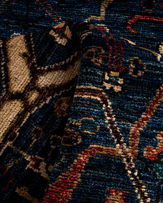 Serapi, One-of-a-Kind Hand-Knotted Runner Rug  - Blue, 2' 8" x 10' 4"