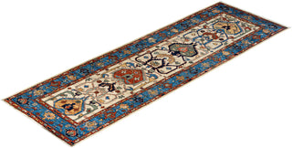 Serapi, One-of-a-Kind Hand-Knotted Runner Rug  - Ivory, 2' 8" x 8' 2"