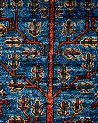 Serapi, One-of-a-Kind Hand-Knotted Runner Rug  - Light Blue, 2' 9" x 11' 10"