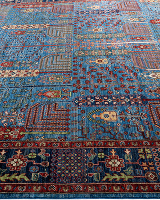 Serapi, One-of-a-Kind Hand-Knotted Area Rug  - Light Blue, 8' 10" x 11' 10"