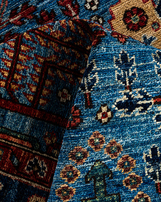 Serapi, One-of-a-Kind Hand-Knotted Area Rug  - Light Blue, 8' 10" x 11' 10"