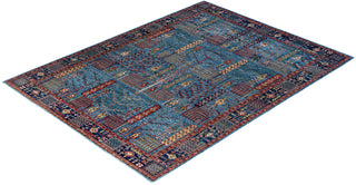 Serapi, One-of-a-Kind Hand-Knotted Area Rug  - Light Blue, 8' 10" x 11' 10"