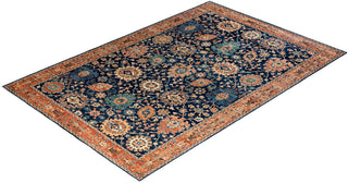Serapi, One-of-a-Kind Hand-Knotted Area Rug  - Blue, 6' 2" x 9' 1"