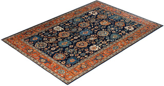 Serapi, One-of-a-Kind Hand-Knotted Area Rug  - Blue, 6' 5" x 9' 1"