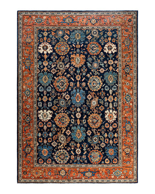 Serapi, One-of-a-Kind Hand-Knotted Area Rug  - Blue, 6' 5" x 9' 1"