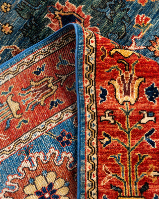 Serapi, One-of-a-Kind Hand-Knotted Area Rug  - Light Blue, 5' 11" x 9' 3"