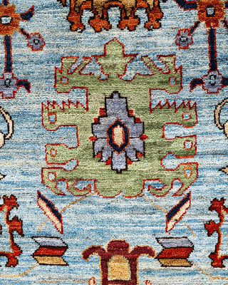 Serapi, One-of-a-Kind Hand-Knotted Area Rug  - Light Blue, 6' 2" x 9' 5"