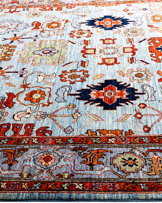 Serapi, One-of-a-Kind Hand-Knotted Area Rug  - Light Blue, 6' 2" x 9' 5"