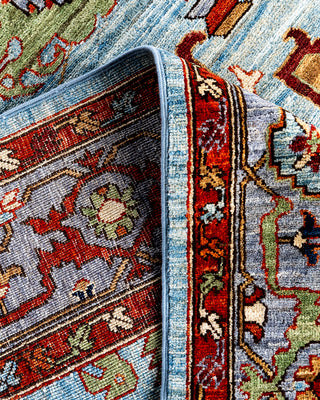 Serapi, One-of-a-Kind Hand-Knotted Area Rug  - Light Blue, 6' 2" x 9' 5"