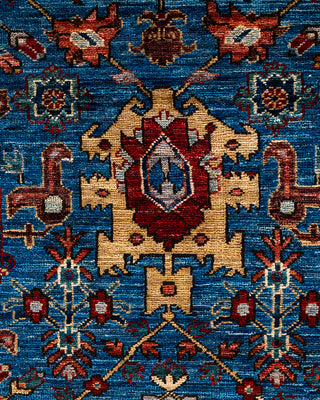Serapi, One-of-a-Kind Hand-Knotted Area Rug  - Light Blue, 5' 11" x 9' 0"