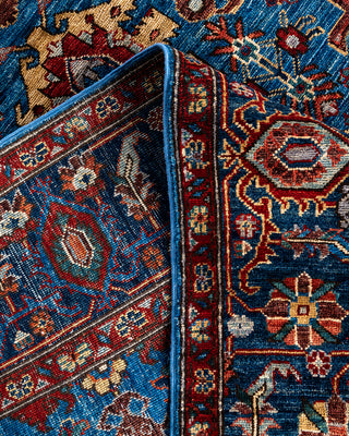 Serapi, One-of-a-Kind Hand-Knotted Area Rug  - Light Blue, 5' 11" x 9' 0"