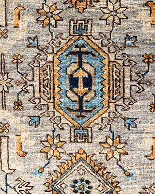 Serapi, One-of-a-Kind Hand-Knotted Area Rug  - Gray, 6' 1" x 9' 0"