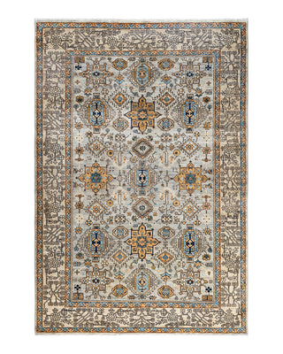 Serapi, One-of-a-Kind Hand-Knotted Area Rug  - Gray, 6' 1" x 9' 0"