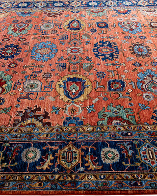 Serapi, One-of-a-Kind Hand-Knotted Area Rug  - Orange, 9' 0" x 11' 11"