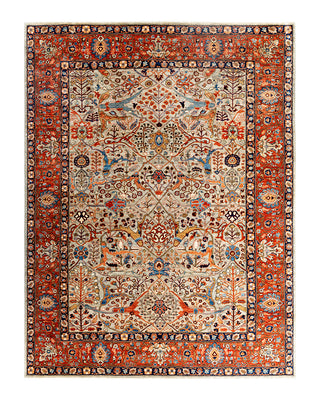 Serapi, One-of-a-Kind Hand-Knotted Area Rug  - Beige, 9' 0" x 11' 10"