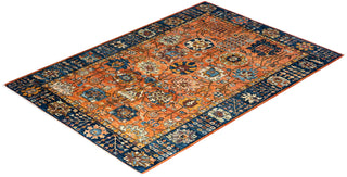 Serapi, One-of-a-Kind Hand-Knotted Area Rug  - Red, 4' 2" x 5' 11"