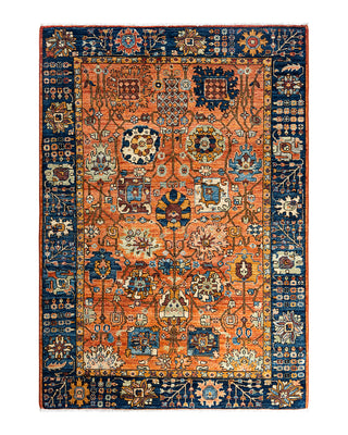 Serapi, One-of-a-Kind Hand-Knotted Area Rug  - Red, 4' 2" x 5' 11"