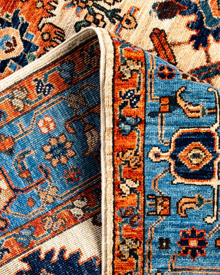 Serapi, One-of-a-Kind Hand-Knotted Area Rug  - Ivory, 4' 1" x 5' 10"