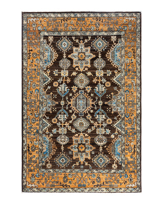 Serapi, One-of-a-Kind Hand-Knotted Area Rug  - Brown, 4' 0" x 5' 11"