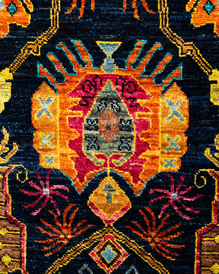 Serapi, One-of-a-Kind Hand-Knotted Area Rug  - Blue, 4' 2" x 6' 4"