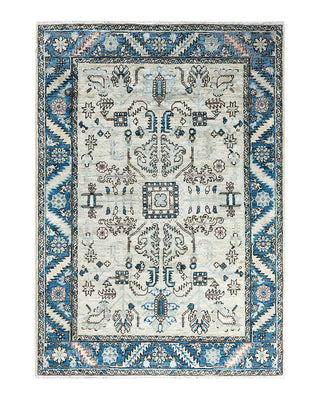 Serapi, One-of-a-Kind Hand-Knotted Area Rug  - Beige, 4' 3" x 5' 11"
