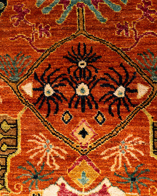 Serapi, One-of-a-Kind Hand-Knotted Area Rug  - Orange, 4' 1" x 5' 11"