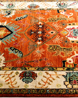Serapi, One-of-a-Kind Hand-Knotted Area Rug  - Orange, 4' 1" x 5' 11"
