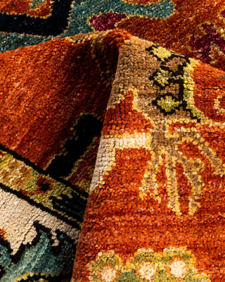 Serapi, One-of-a-Kind Hand-Knotted Area Rug  - Orange, 4' 1" x 5' 11"
