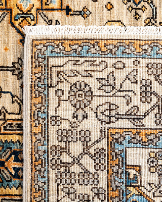 Serapi, One-of-a-Kind Hand-Knotted Area Rug  - Light Gray, 4' 1" x 6' 1"
