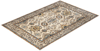 Serapi, One-of-a-Kind Hand-Knotted Area Rug  - Light Gray, 4' 1" x 6' 1"