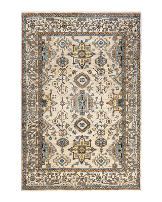 Serapi, One-of-a-Kind Hand-Knotted Area Rug  - Light Gray, 4' 1" x 6' 1"