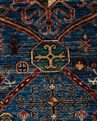 Serapi, One-of-a-Kind Hand-Knotted Area Rug  - Light Blue, 9' 1" x 11' 10"