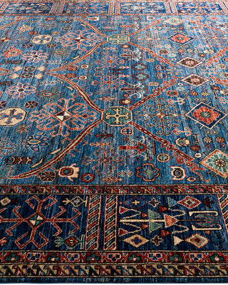 Serapi, One-of-a-Kind Hand-Knotted Area Rug  - Light Blue, 9' 1" x 11' 10"
