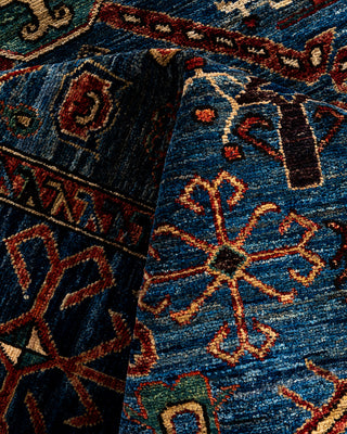 Serapi, One-of-a-Kind Hand-Knotted Area Rug  - Light Blue, 9' 1" x 11' 10"
