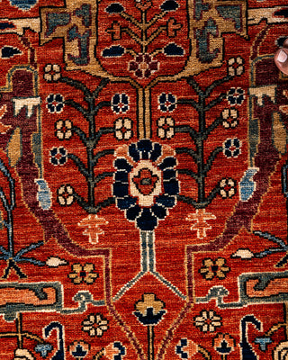 Serapi, One-of-a-Kind Hand-Knotted Area Rug  - Red, 9' 0" x 12' 1"