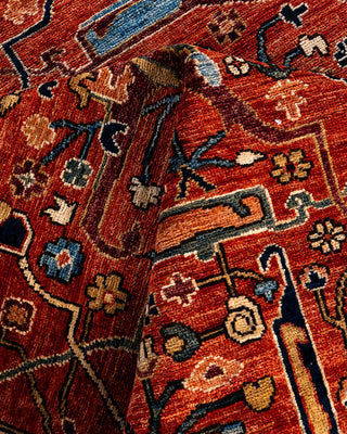 Serapi, One-of-a-Kind Hand-Knotted Area Rug  - Red, 9' 0" x 12' 1"