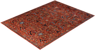 Serapi, One-of-a-Kind Hand-Knotted Area Rug  - Red, 9' 0" x 12' 1"