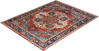 Serapi, One-of-a-Kind Hand-Knotted Area Rug  - Red, 9' 1" x 11' 8"