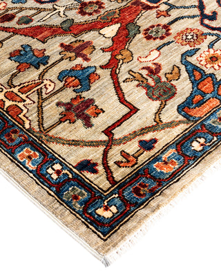 Serapi, One-of-a-Kind Hand-Knotted Area Rug  - Ivory, 8' 11" x 11' 9"